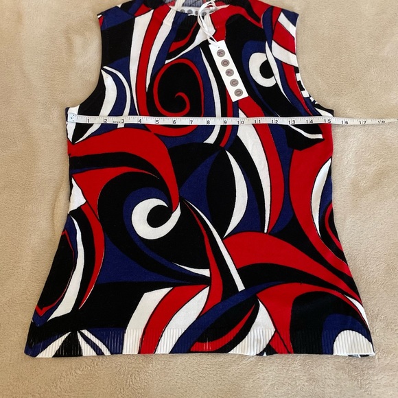 Kokun Multicolor Sleeveless Blouse - Size L - Picture 8 of 11
